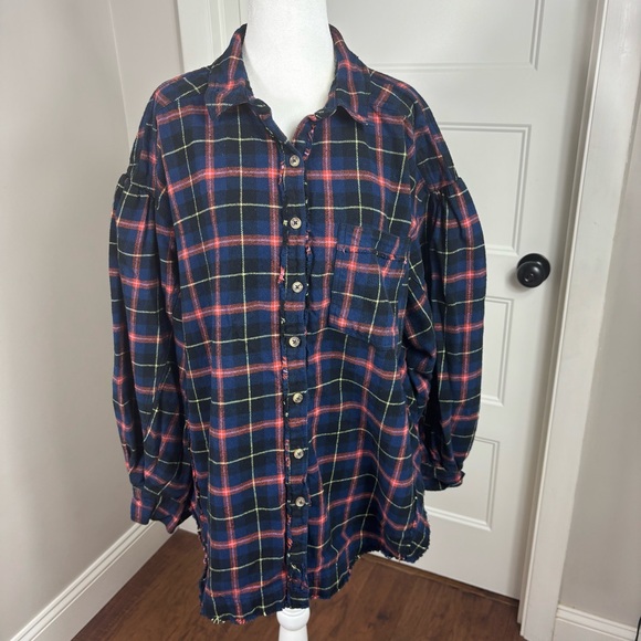 We the Free Happy Hour Flannel Shirt Size S - Picture 2 of 8